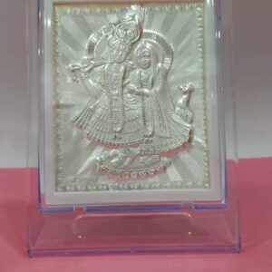 Gifting Radha Krishna Silver Photo