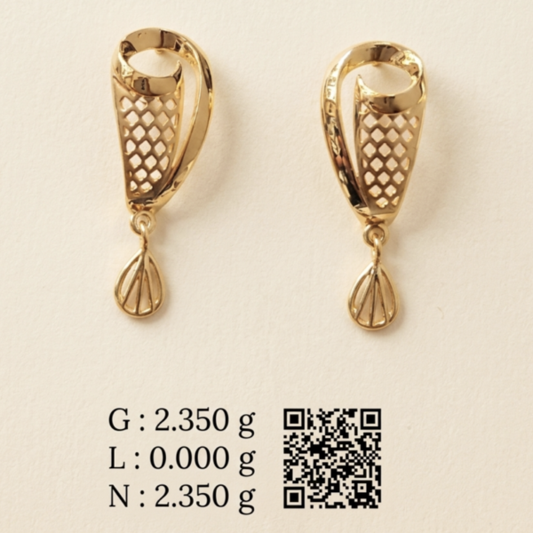 filligree Drop Earrings